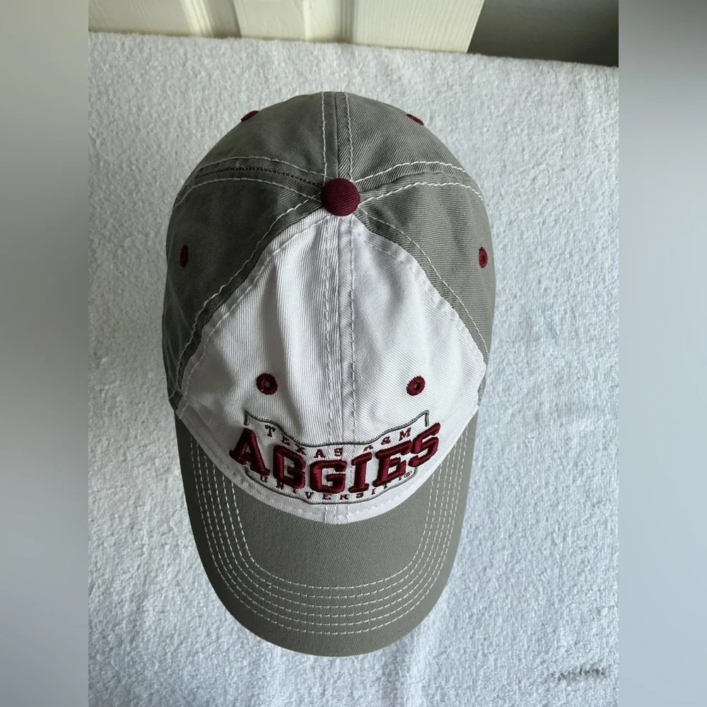 C.C White and Gray Texas A&M Aggies Hat